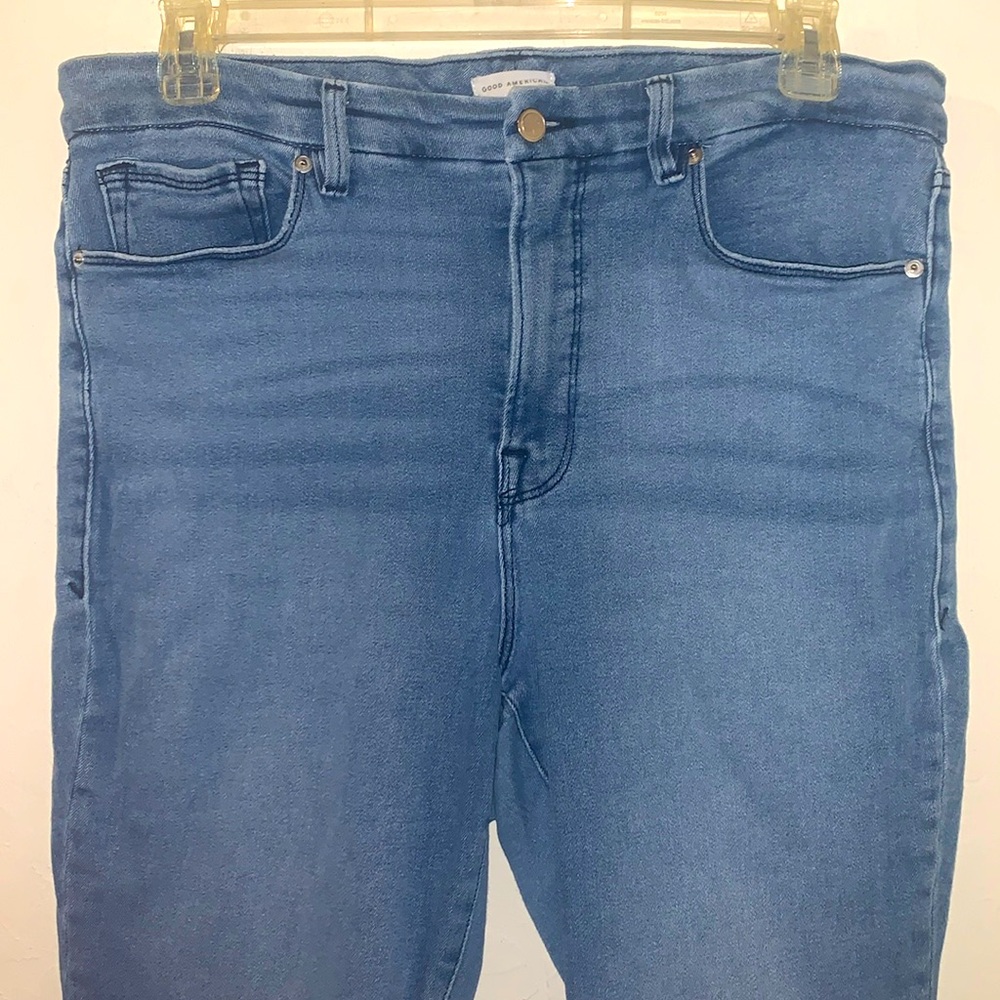 Good American Good Straight Fray Bottom Jeans #GSBP941CET- Size 16